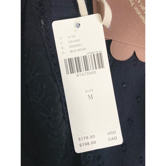 FOREVER THAT GIRL Jane Tunic Lace Black Cotton Minidress NWT US MEDIUM ANTHRO - Picture 12 of 13